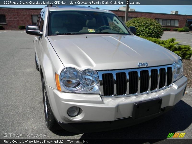 Light Graystone Pearl / Dark Khaki/Light Graystone 2007 Jeep Grand Cherokee Limited CRD 4x4