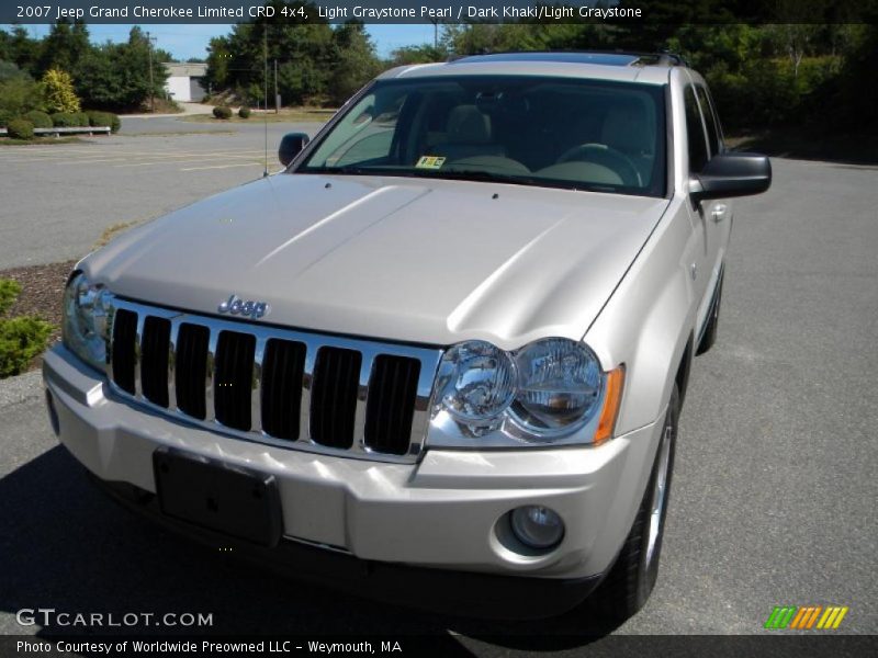 Light Graystone Pearl / Dark Khaki/Light Graystone 2007 Jeep Grand Cherokee Limited CRD 4x4