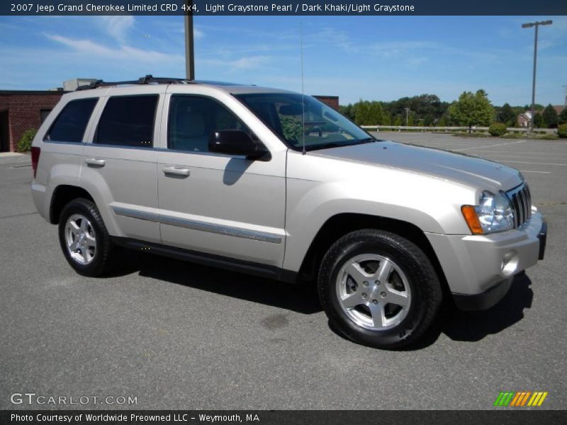 Light Graystone Pearl / Dark Khaki/Light Graystone 2007 Jeep Grand Cherokee Limited CRD 4x4