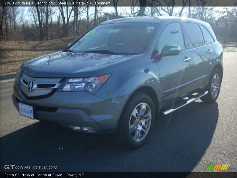 Steel Blue Metallic / Parchment 2008 Acura MDX Technology