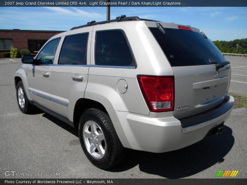 Light Graystone Pearl / Dark Khaki/Light Graystone 2007 Jeep Grand Cherokee Limited CRD 4x4