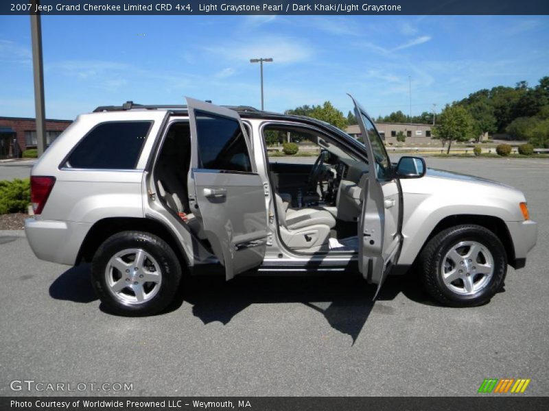 Light Graystone Pearl / Dark Khaki/Light Graystone 2007 Jeep Grand Cherokee Limited CRD 4x4