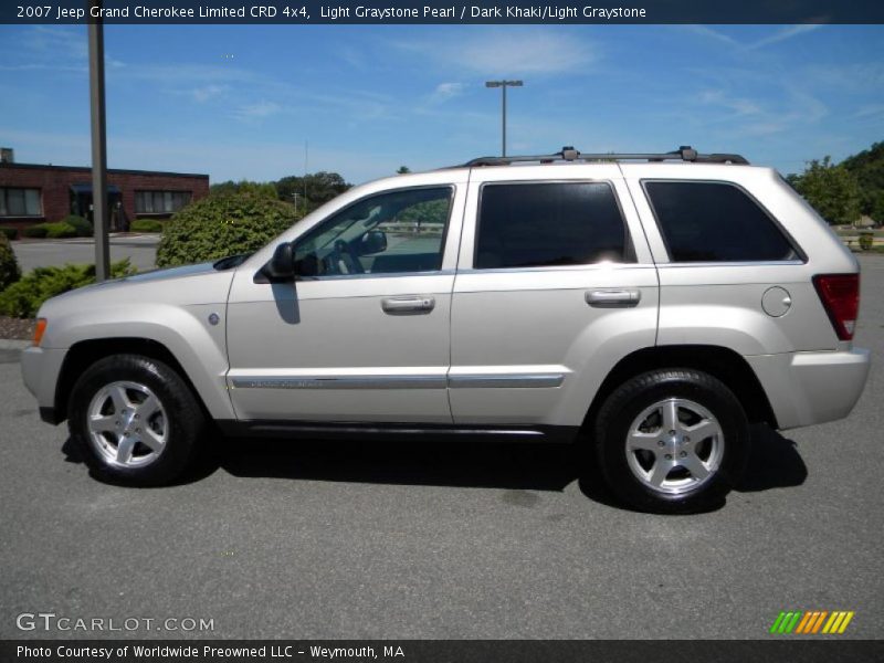 Light Graystone Pearl / Dark Khaki/Light Graystone 2007 Jeep Grand Cherokee Limited CRD 4x4