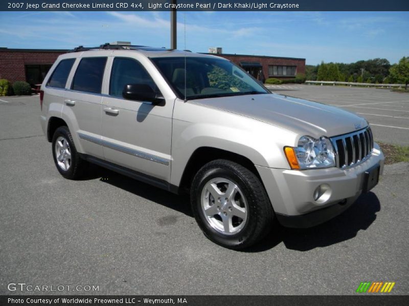 Light Graystone Pearl / Dark Khaki/Light Graystone 2007 Jeep Grand Cherokee Limited CRD 4x4