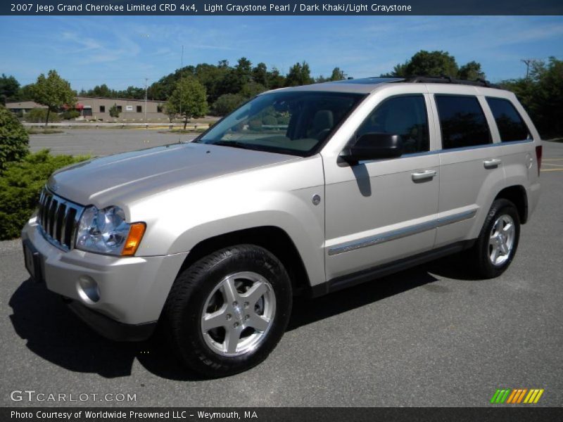 Light Graystone Pearl / Dark Khaki/Light Graystone 2007 Jeep Grand Cherokee Limited CRD 4x4