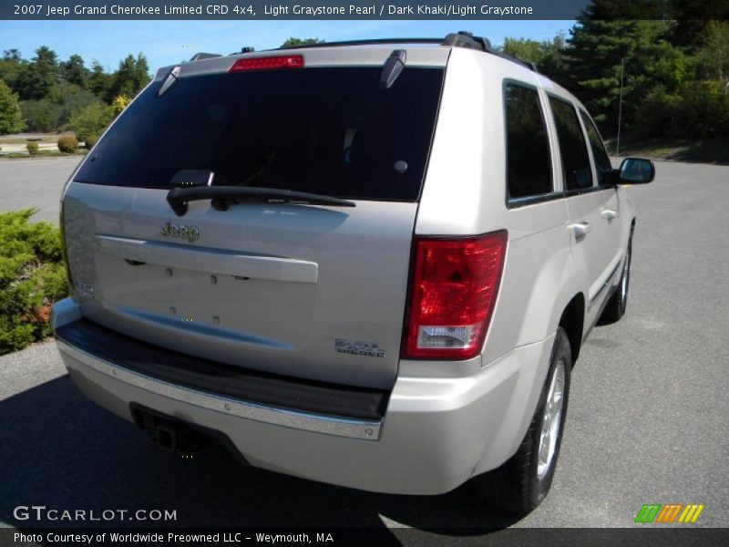 Light Graystone Pearl / Dark Khaki/Light Graystone 2007 Jeep Grand Cherokee Limited CRD 4x4