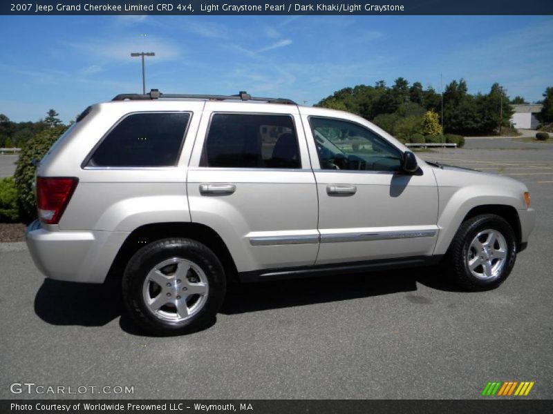 Light Graystone Pearl / Dark Khaki/Light Graystone 2007 Jeep Grand Cherokee Limited CRD 4x4