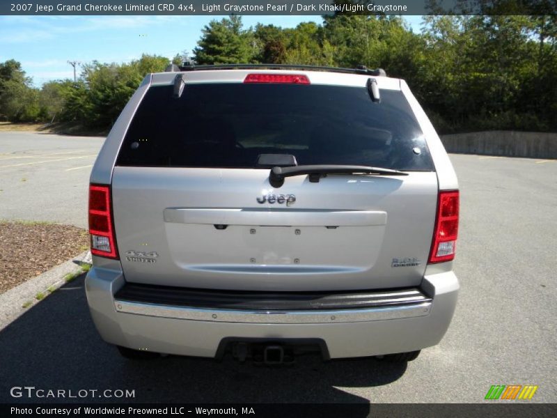 Light Graystone Pearl / Dark Khaki/Light Graystone 2007 Jeep Grand Cherokee Limited CRD 4x4