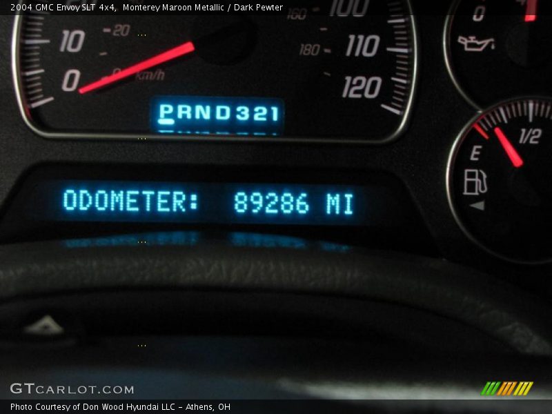 Monterey Maroon Metallic / Dark Pewter 2004 GMC Envoy SLT 4x4