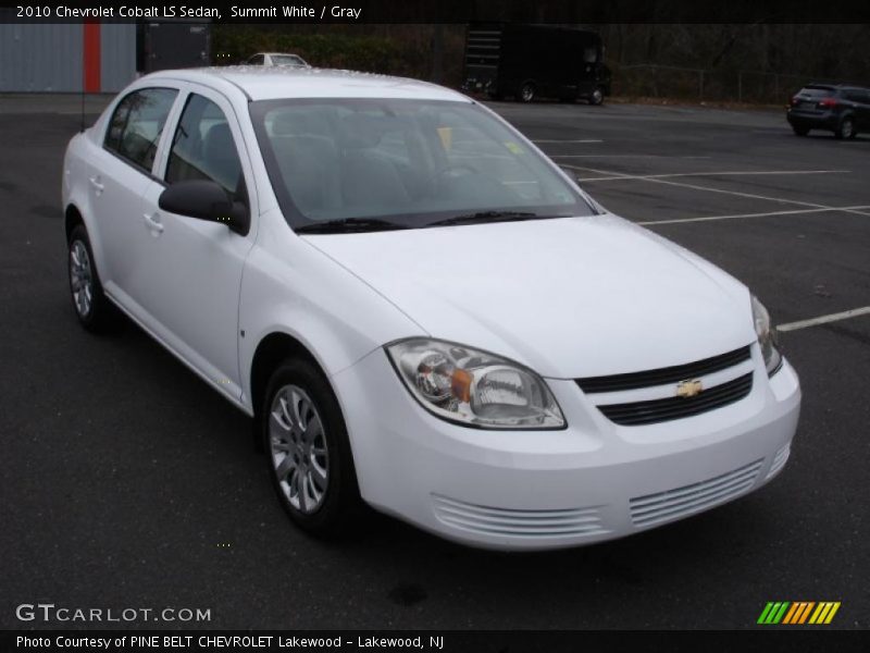 Summit White / Gray 2010 Chevrolet Cobalt LS Sedan