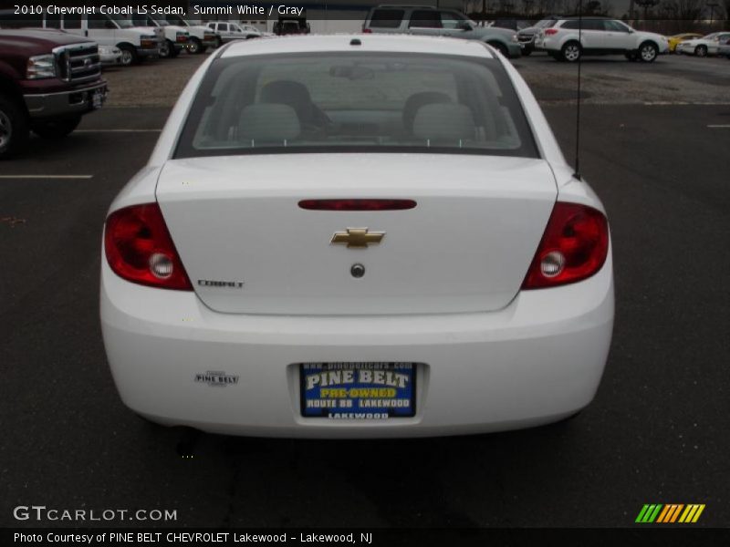 Summit White / Gray 2010 Chevrolet Cobalt LS Sedan
