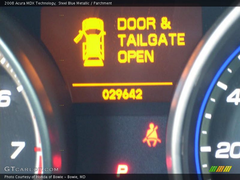 Steel Blue Metallic / Parchment 2008 Acura MDX Technology