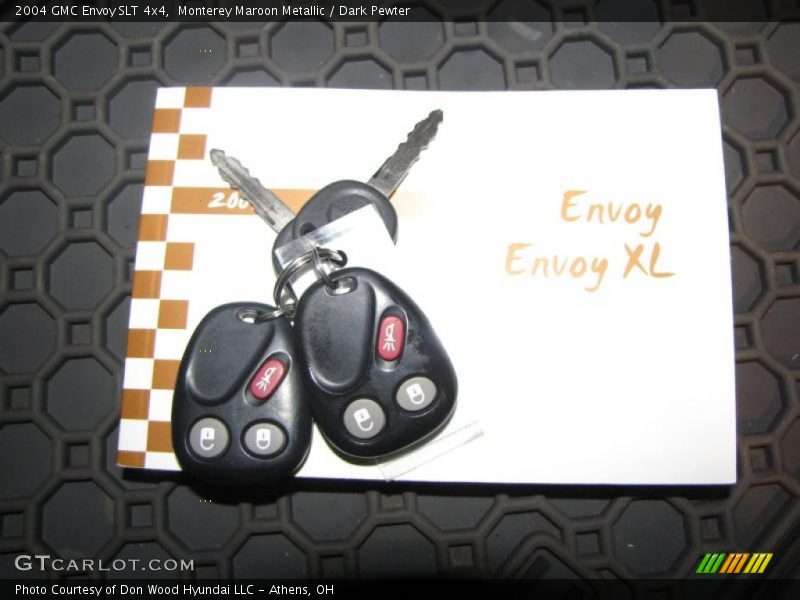 Monterey Maroon Metallic / Dark Pewter 2004 GMC Envoy SLT 4x4