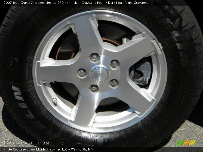 Light Graystone Pearl / Dark Khaki/Light Graystone 2007 Jeep Grand Cherokee Limited CRD 4x4