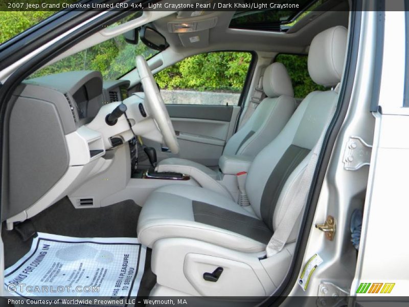  2007 Grand Cherokee Limited CRD 4x4 Dark Khaki/Light Graystone Interior