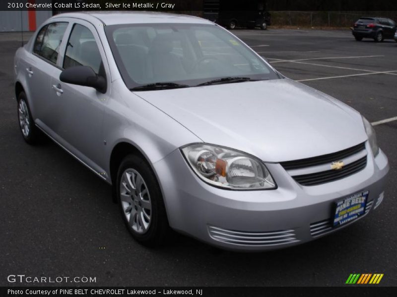 Silver Ice Metallic / Gray 2010 Chevrolet Cobalt LS Sedan