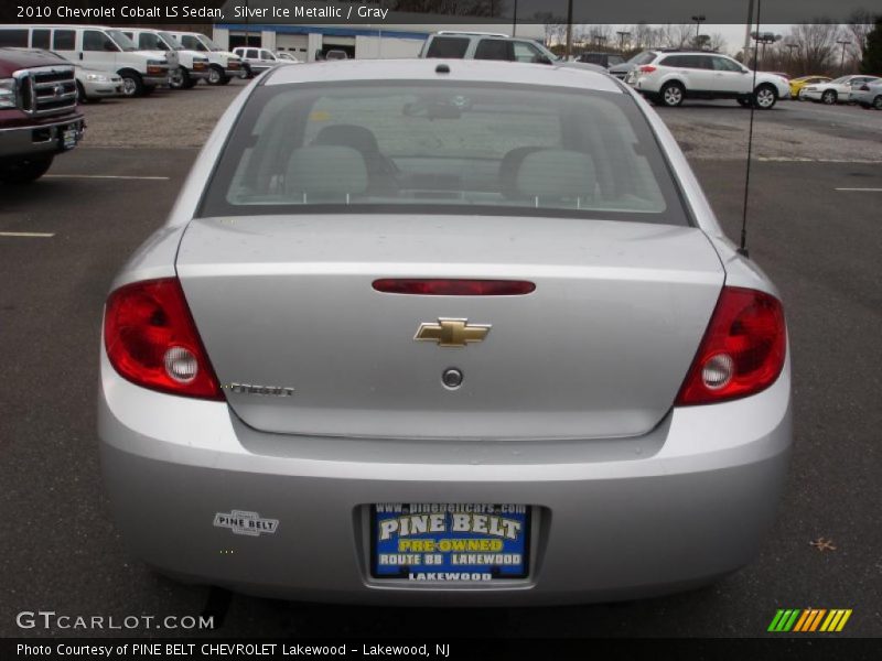 Silver Ice Metallic / Gray 2010 Chevrolet Cobalt LS Sedan