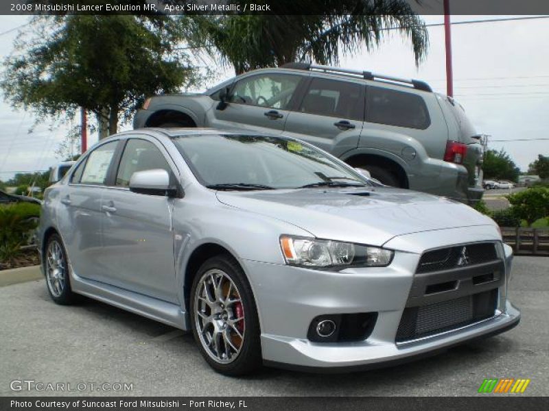 Apex Silver Metallic / Black 2008 Mitsubishi Lancer Evolution MR