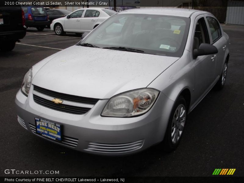 Silver Ice Metallic / Gray 2010 Chevrolet Cobalt LS Sedan