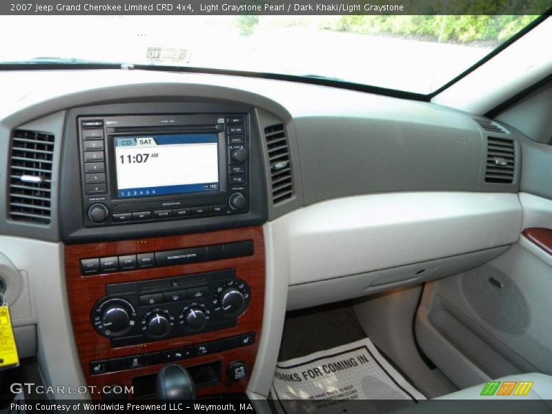 Light Graystone Pearl / Dark Khaki/Light Graystone 2007 Jeep Grand Cherokee Limited CRD 4x4