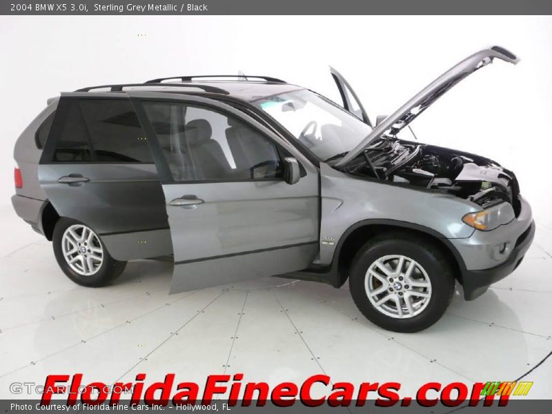 Sterling Grey Metallic / Black 2004 BMW X5 3.0i
