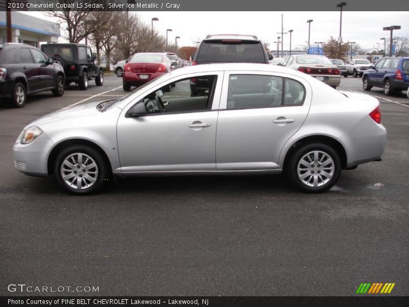 Silver Ice Metallic / Gray 2010 Chevrolet Cobalt LS Sedan