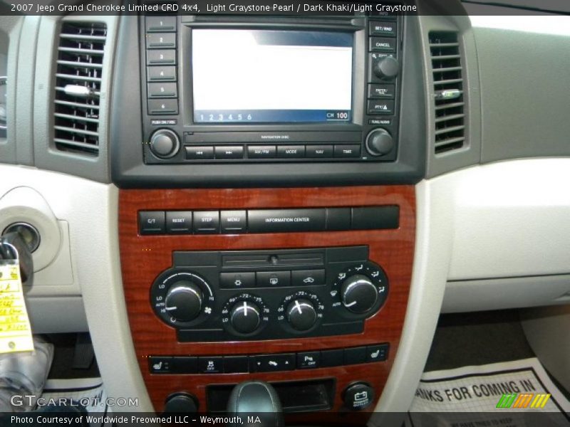 Light Graystone Pearl / Dark Khaki/Light Graystone 2007 Jeep Grand Cherokee Limited CRD 4x4