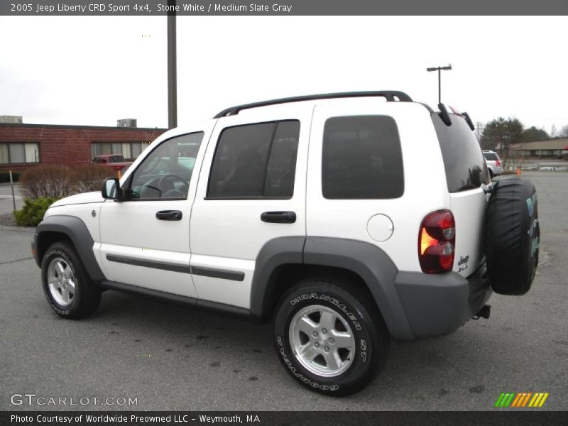 Stone White / Medium Slate Gray 2005 Jeep Liberty CRD Sport 4x4