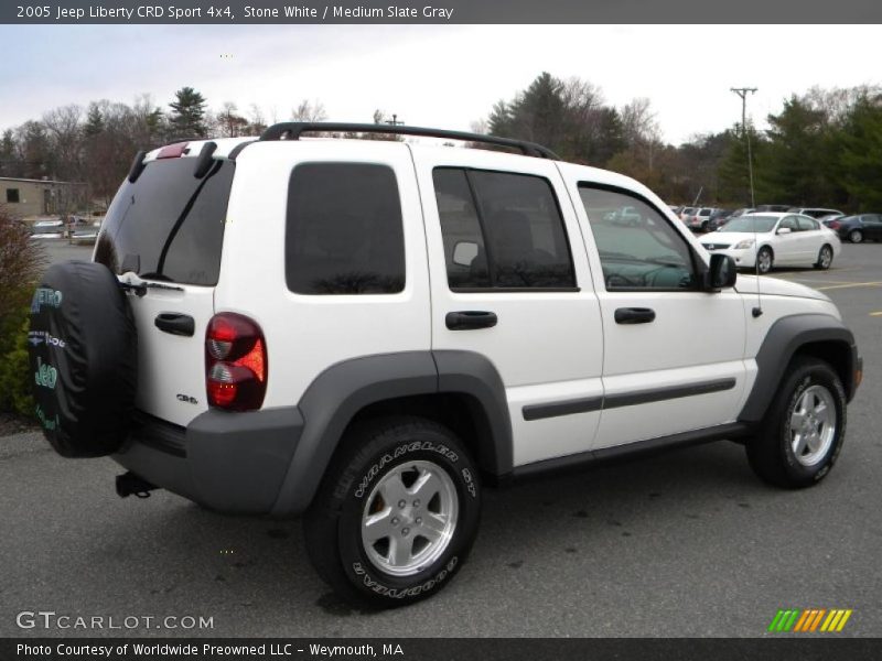 Stone White / Medium Slate Gray 2005 Jeep Liberty CRD Sport 4x4