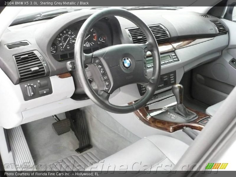 Sterling Grey Metallic / Black 2004 BMW X5 3.0i