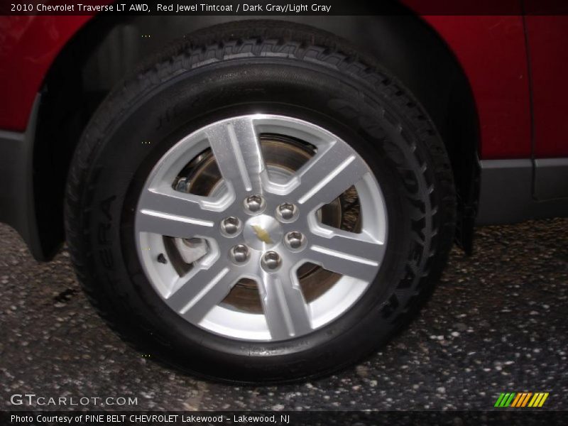 Red Jewel Tintcoat / Dark Gray/Light Gray 2010 Chevrolet Traverse LT AWD