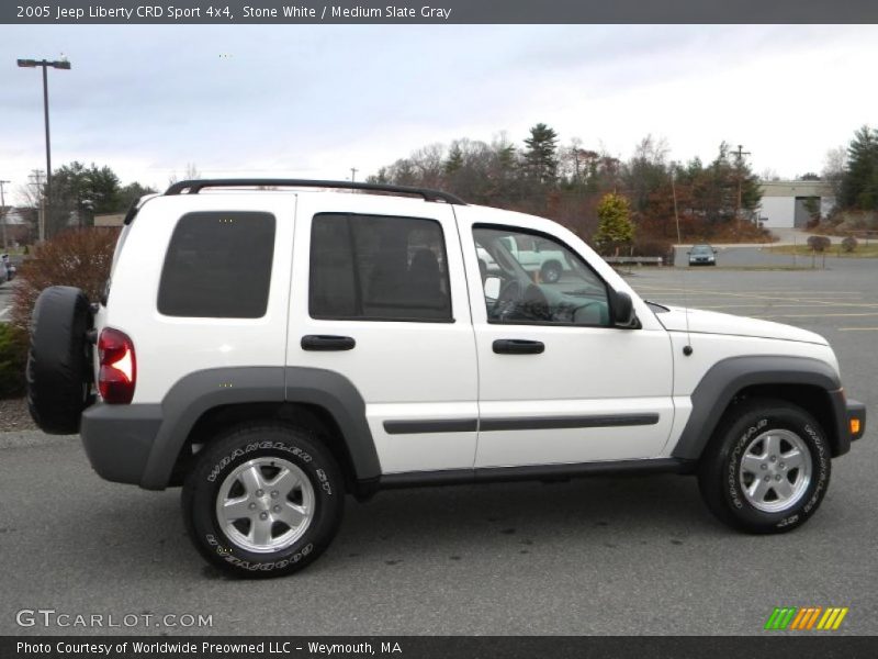 Stone White / Medium Slate Gray 2005 Jeep Liberty CRD Sport 4x4