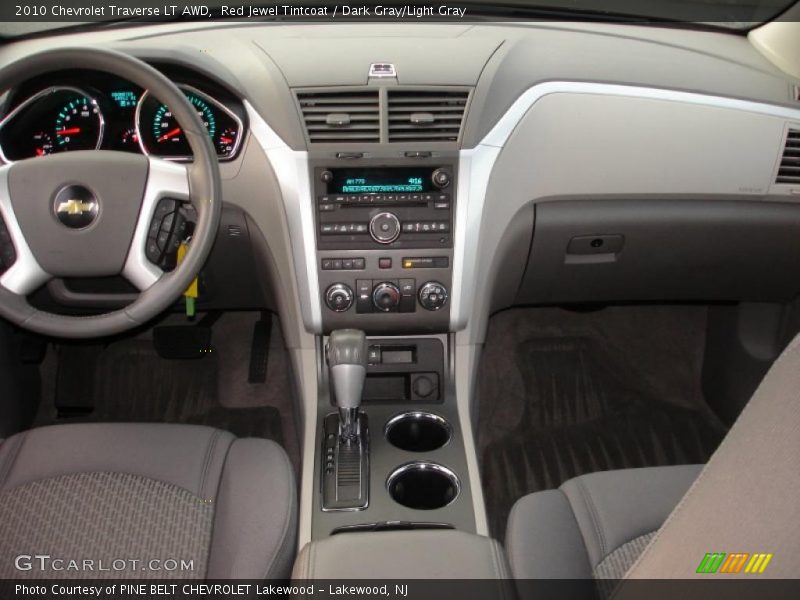 Red Jewel Tintcoat / Dark Gray/Light Gray 2010 Chevrolet Traverse LT AWD