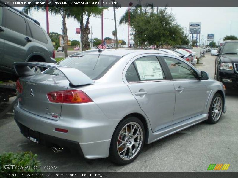 Apex Silver Metallic / Black 2008 Mitsubishi Lancer Evolution MR