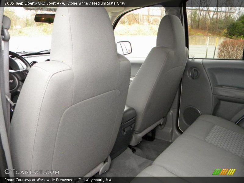 Stone White / Medium Slate Gray 2005 Jeep Liberty CRD Sport 4x4