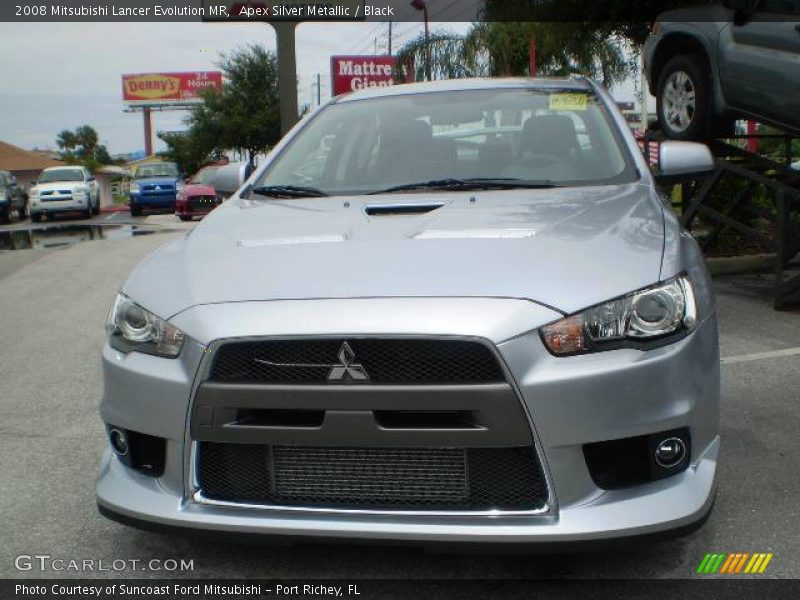 Apex Silver Metallic / Black 2008 Mitsubishi Lancer Evolution MR