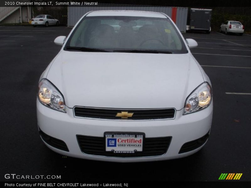 Summit White / Neutral 2010 Chevrolet Impala LT
