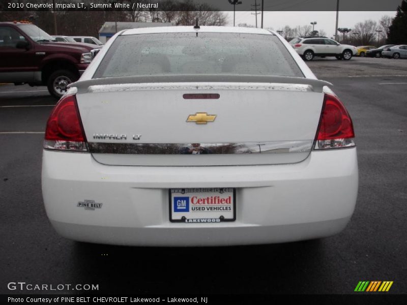 Summit White / Neutral 2010 Chevrolet Impala LT