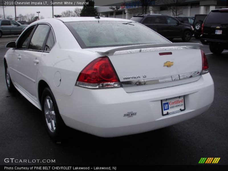 Summit White / Neutral 2010 Chevrolet Impala LT