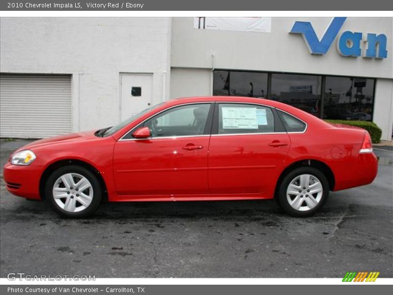 Victory Red / Ebony 2010 Chevrolet Impala LS