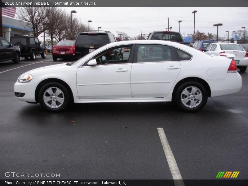 Summit White / Neutral 2010 Chevrolet Impala LT