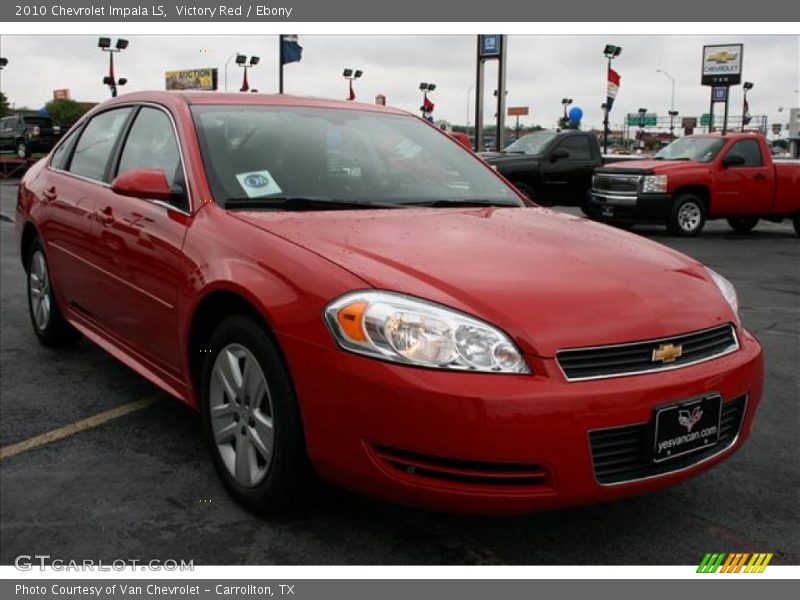 Victory Red / Ebony 2010 Chevrolet Impala LS
