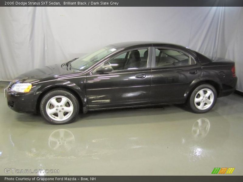 Brilliant Black / Dark Slate Grey 2006 Dodge Stratus SXT Sedan