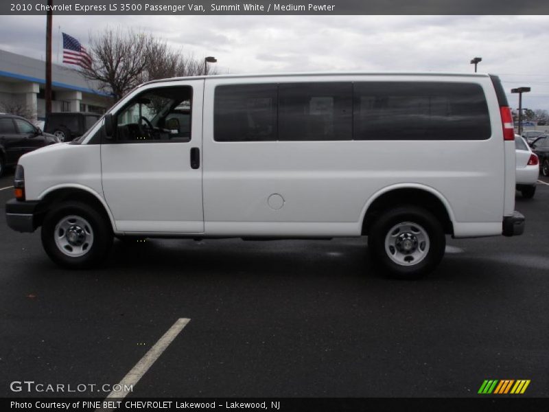 Summit White / Medium Pewter 2010 Chevrolet Express LS 3500 Passenger Van