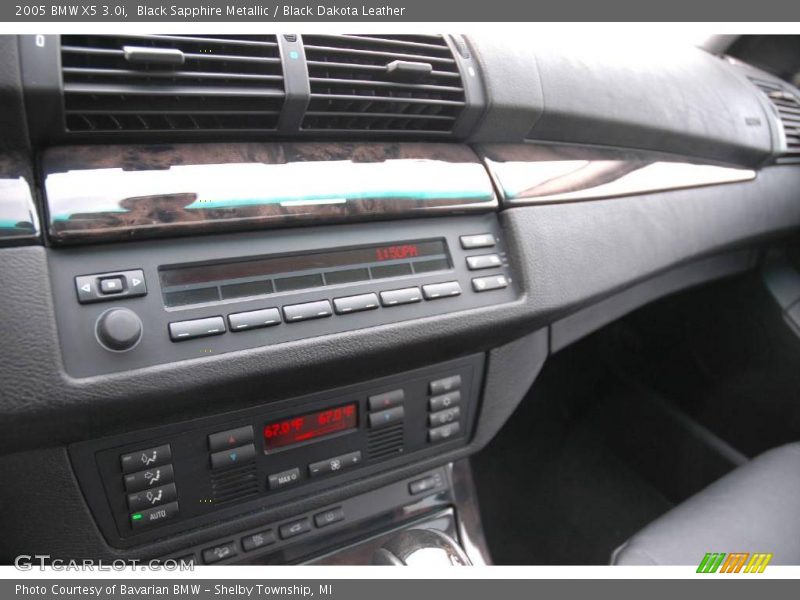 Black Sapphire Metallic / Black Dakota Leather 2005 BMW X5 3.0i