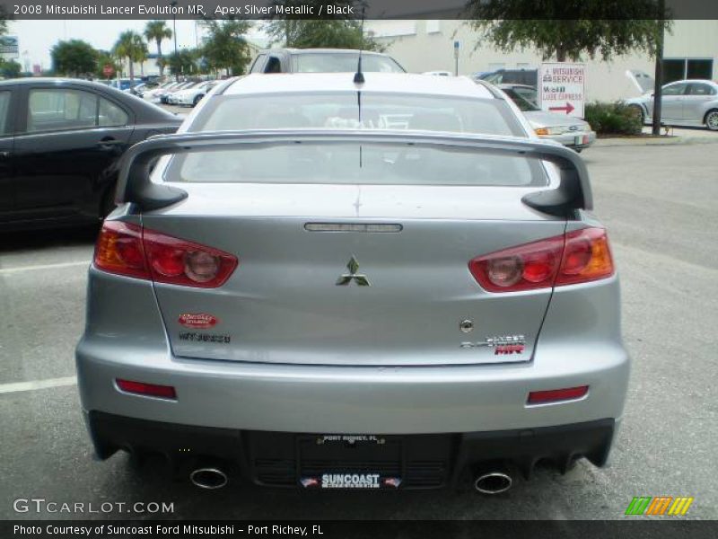 Apex Silver Metallic / Black 2008 Mitsubishi Lancer Evolution MR