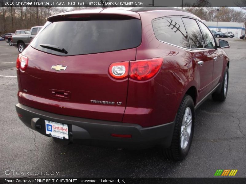 Red Jewel Tintcoat / Dark Gray/Light Gray 2010 Chevrolet Traverse LT AWD