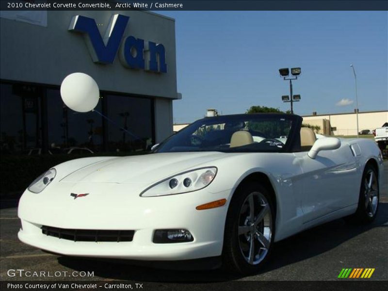 Arctic White / Cashmere 2010 Chevrolet Corvette Convertible