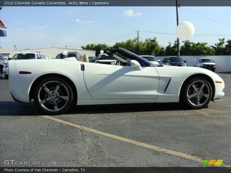 Arctic White / Cashmere 2010 Chevrolet Corvette Convertible