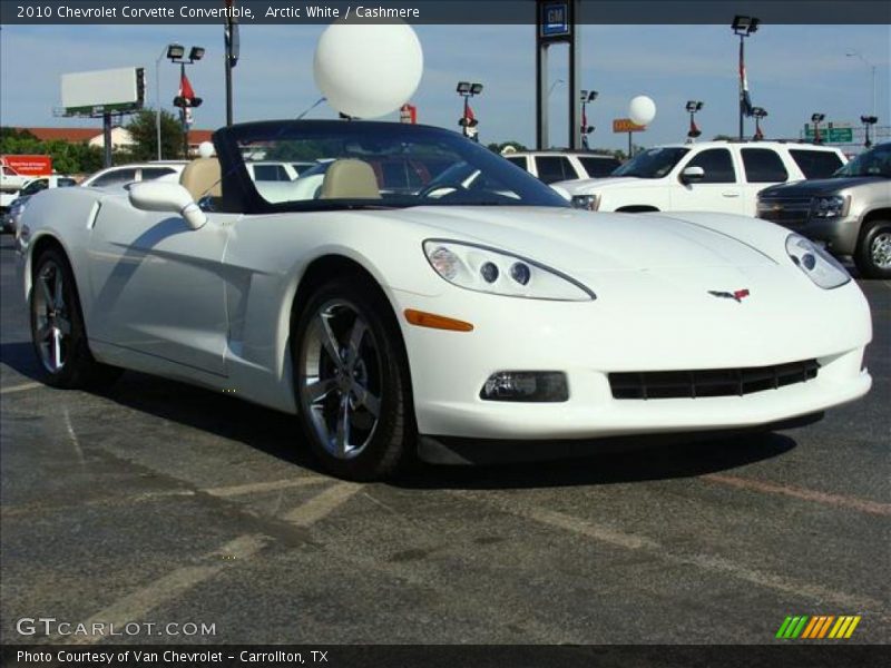 Front 3/4 View of 2010 Corvette Convertible